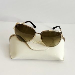 Valentino Rockstud Sunglasses Gold